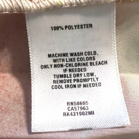 Free Press Dress Women XL Pastel Watercolor Accordion Pleat Fresh Spag Strap - Picture 8 of 8